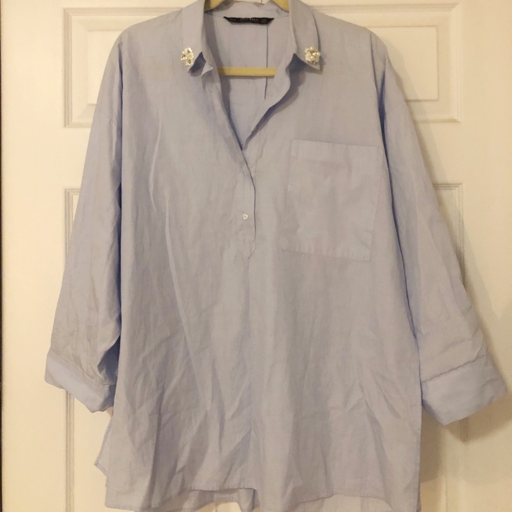 Zara oversized button up